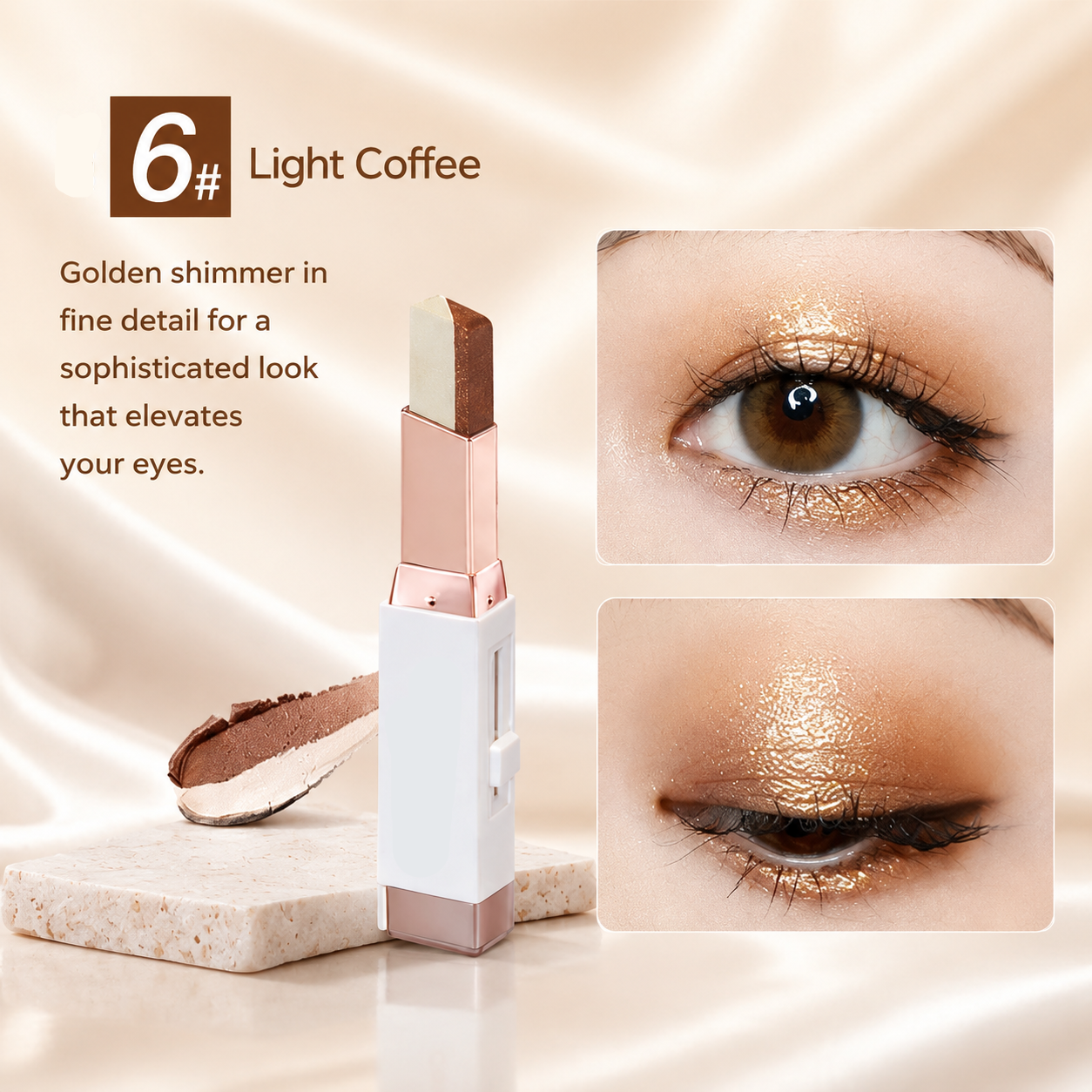 Dual Color Long Lasting Eyeshadow Stick